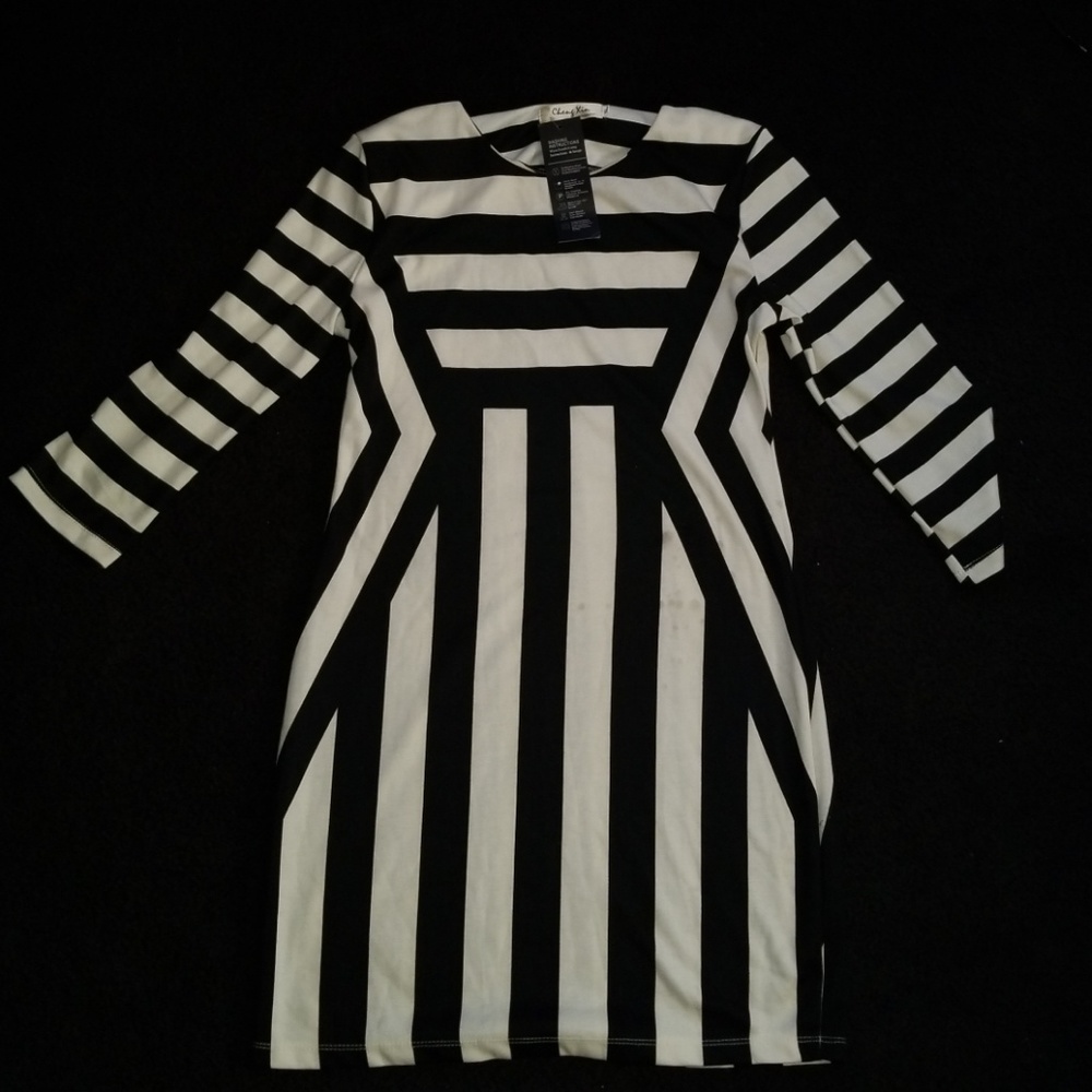 Monochrome Mini Dress